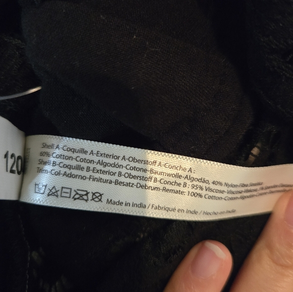 Free People One NWT Adella Bralette Black Large - Picture 13 of 13